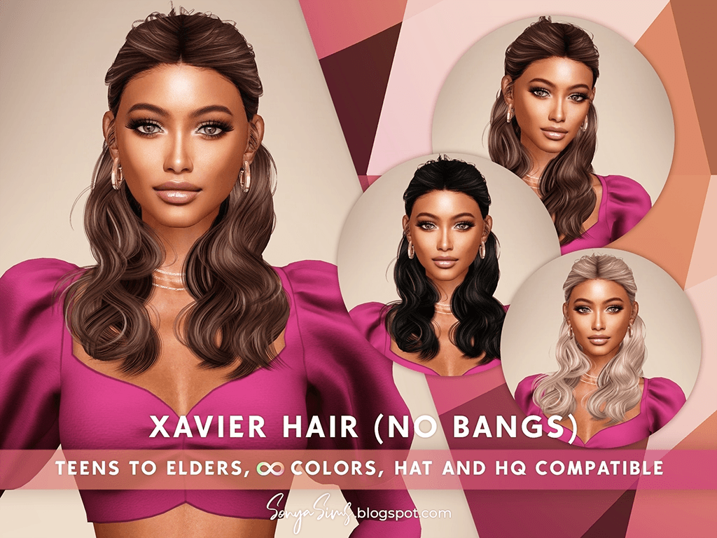 Скриншот мода Прическа Xavier Hair